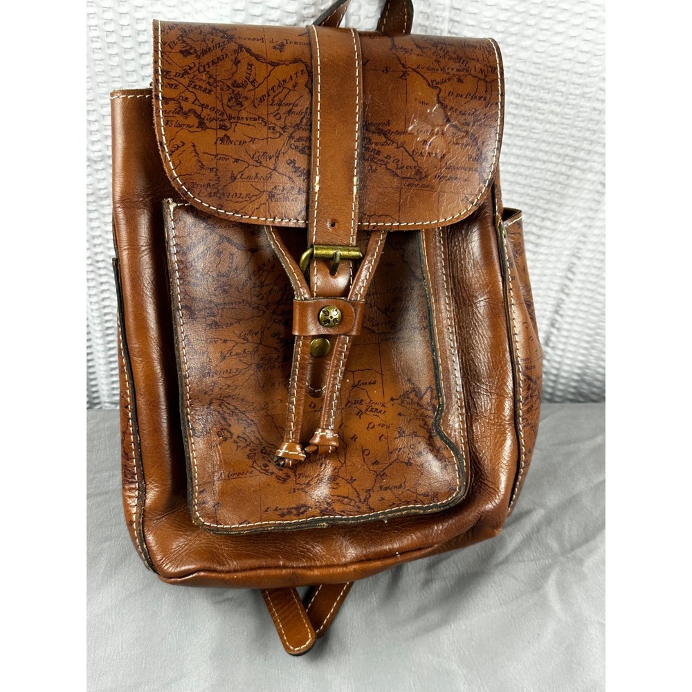 Patricia Nash Brown Leather Backpack